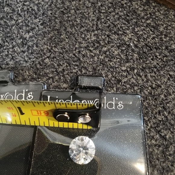 Set Of 3 Vintage Lindenwold's Fine Jewelers Simulated Loose‎ Diamond in Pouch CZ - Picture 3 of 4